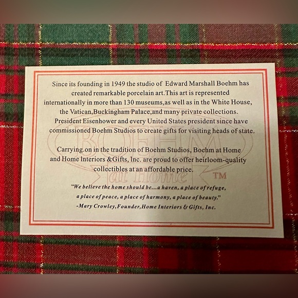 NWT Vintage 2005 Home Interiors Boehm Poinsettia Tin Wall Art - Picture 4 of 8